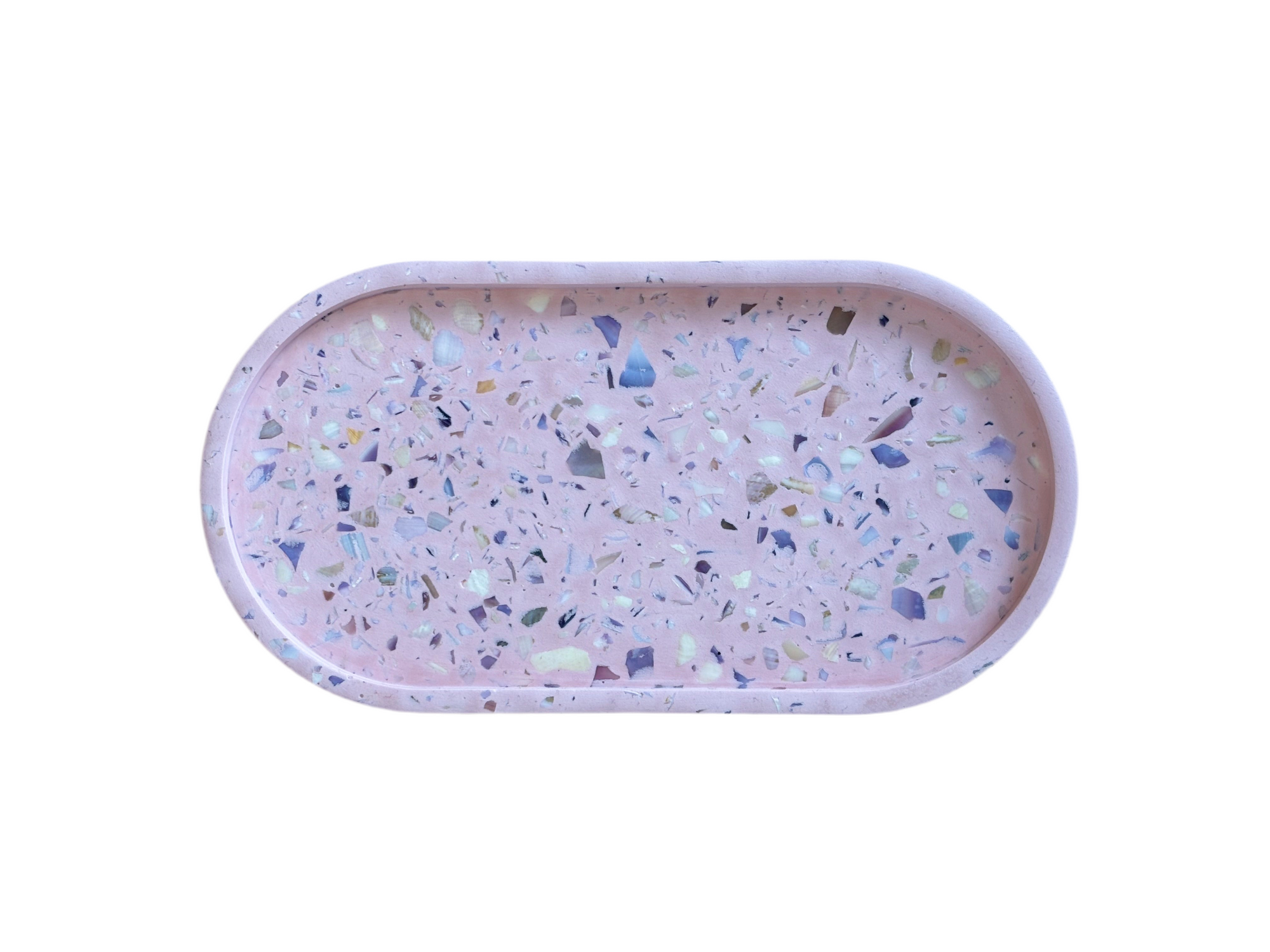 Oval Tray - Seashell Terrazzo