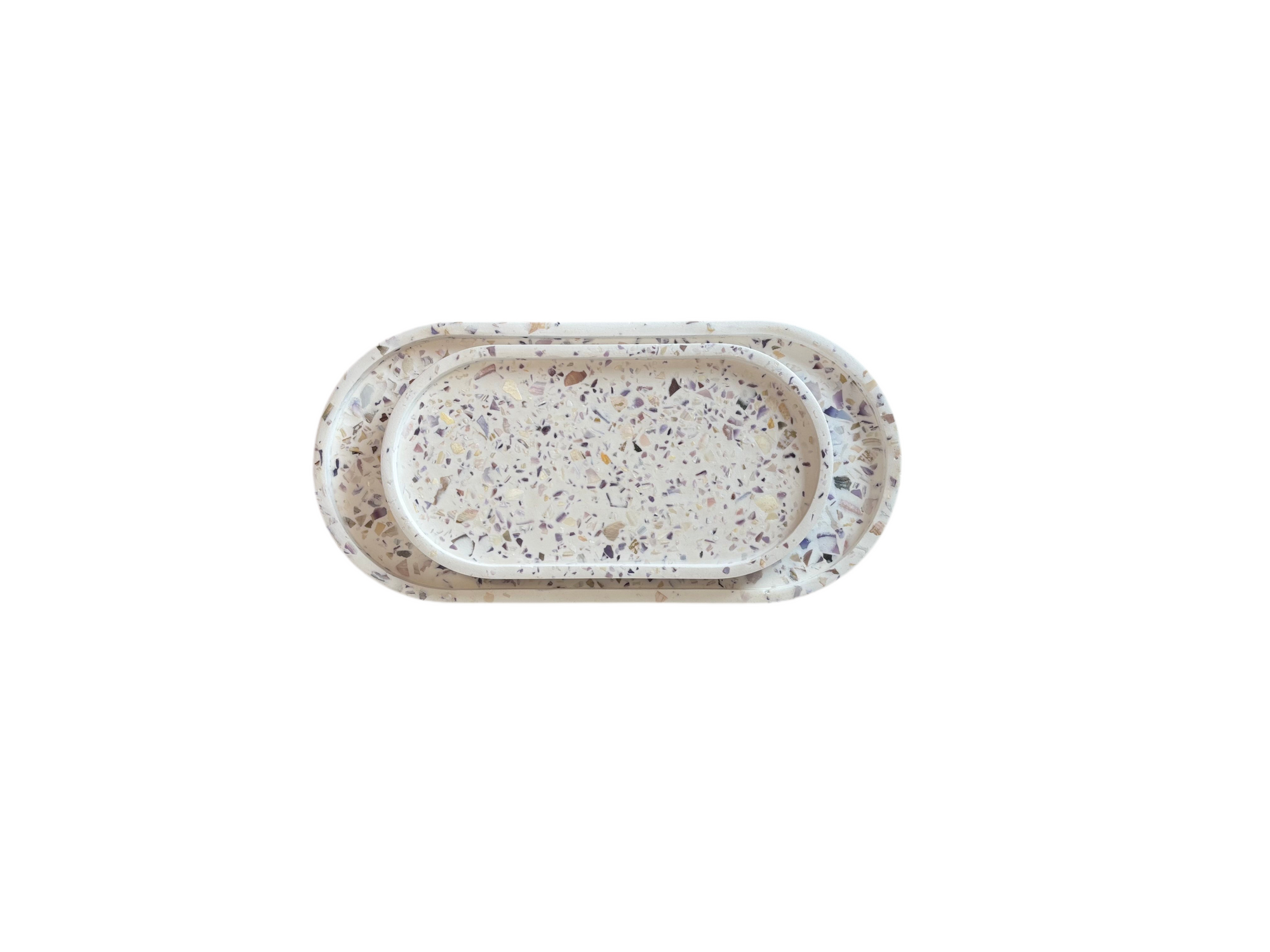 Oval Tray - Seashell Terrazzo