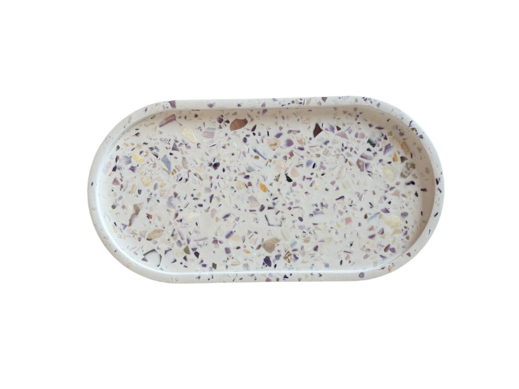 Oval Tray - Seashell Terrazzo