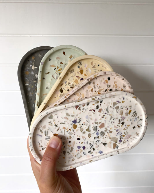 Oval Tray - Seashell Terrazzo