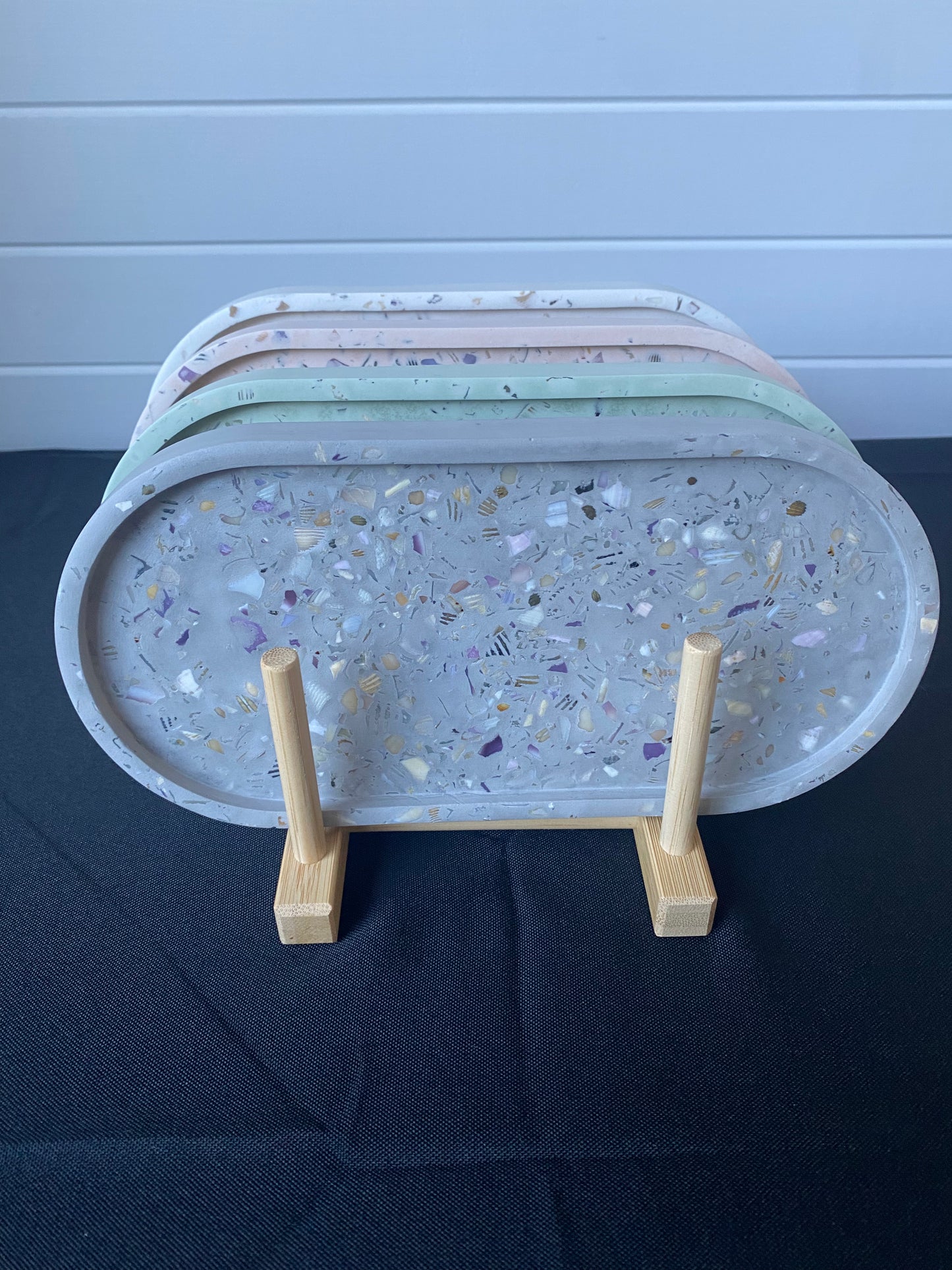 Large Oval Tray - Seashell Terrazzo