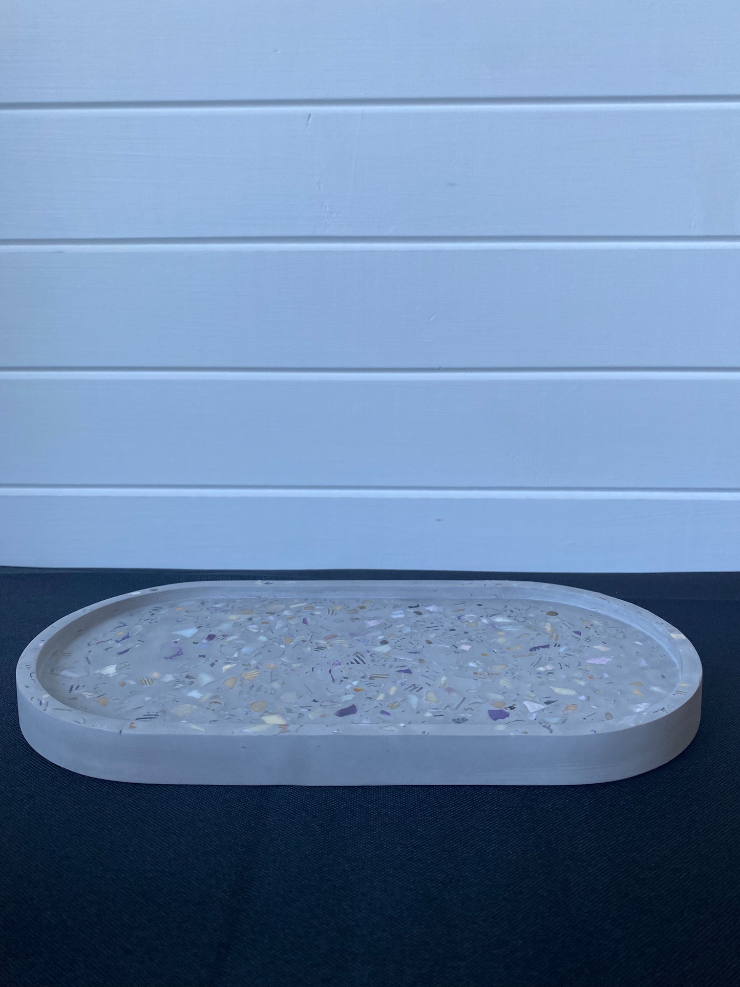 Large Oval Tray - Seashell Terrazzo